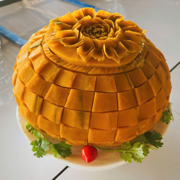 GÀ TIỀM BÍ ĐỎ